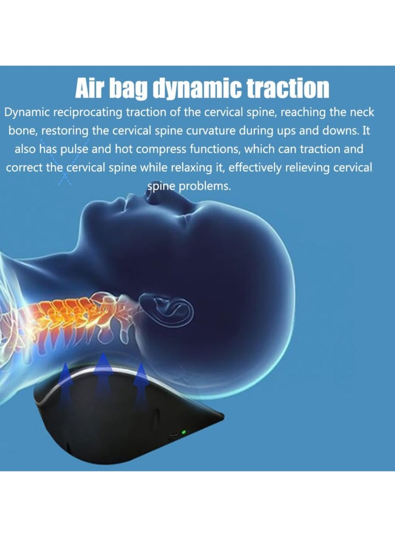 general Cervical electric traction device, traction device to support the neck, with wireless controller, 3-level temperature control, low-frequency pulse, relieve neck pain and relieve muscle tension - Image 2