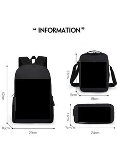 Generic Mario cartoon backpack, primary and secondary school student backpack, large capacity backpack, three piece set, single shoulder bag, pencil case, unisex  - Image 2