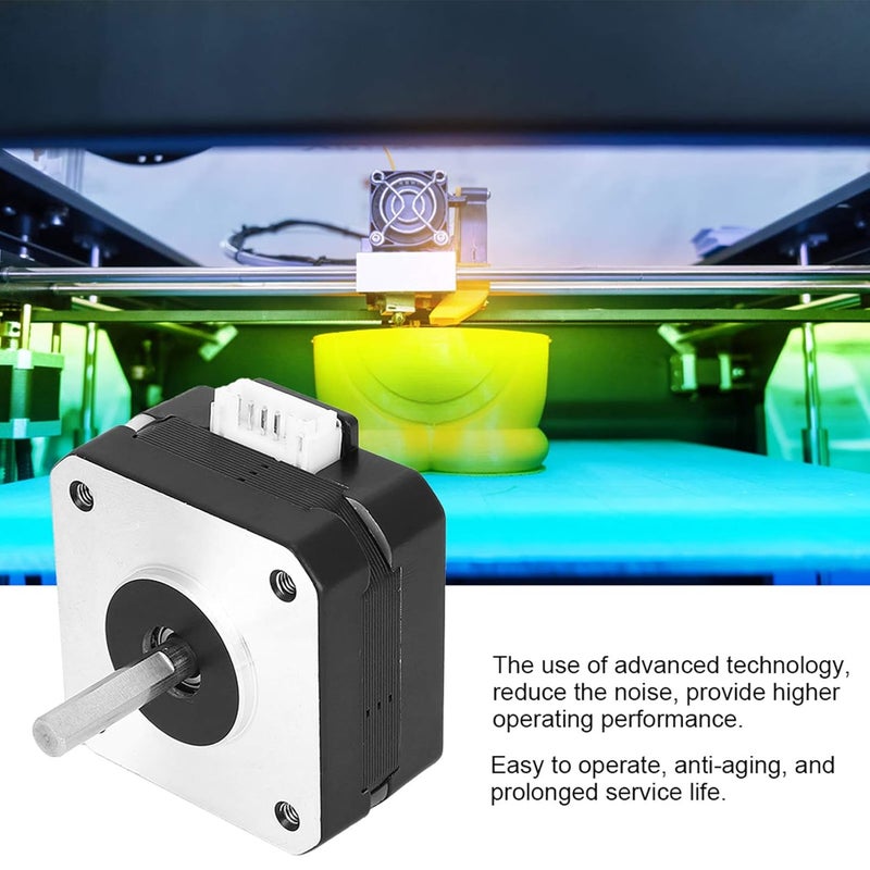 17 Stepper Motor 4Wires 17HS4023, 12V 0.7A Electrical Accessories, Alloy Material - Low Noise Operation, Precision Fit, Ideal for 3D Printer Use - Image 3