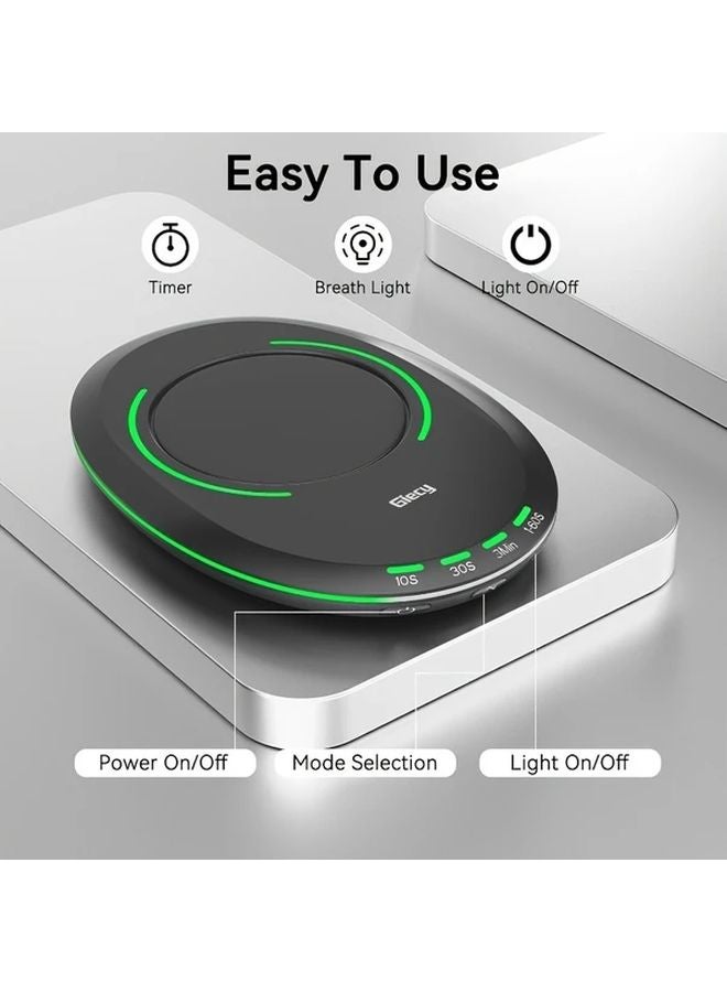 Black Mouse Shaker Automatic USB Mouse Mover Adjustable Timer Prevents Sleep For Home Office - Image 3