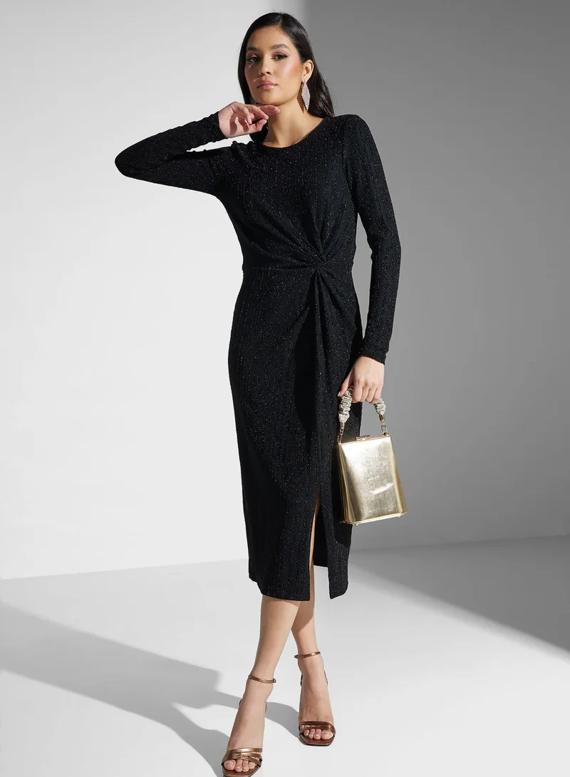 VERO MODA Slit Detail Printed Dress