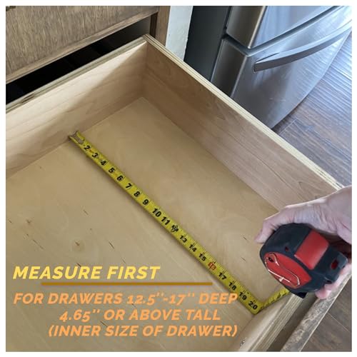 Fabsome Dresser Drawer Organizers 6 Pack, 4.65'' High Adjustable from 12.5-17‘’ Bamboo Drawer Dividers for Clothing Baby Clothes, Wooden Separators for Dresser Nursery Organization with Soft Foam Ends - Image 4