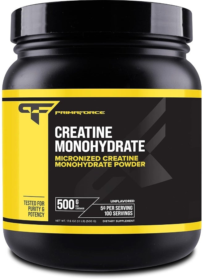 Primaforce Micronized Creatine Monohydrate Powder 500 Grams (1.1 Pounds) - Image 1
