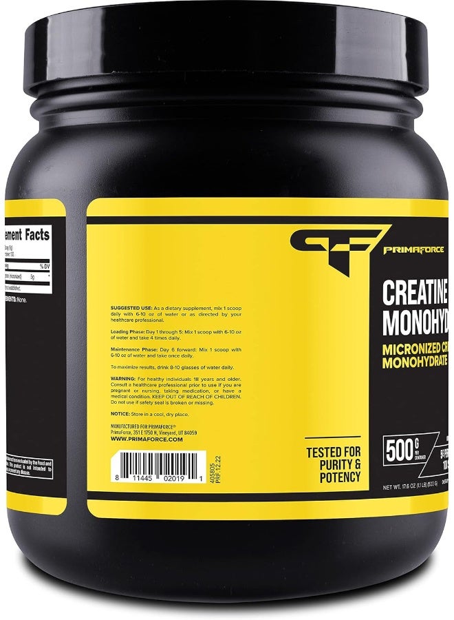 Primaforce Micronized Creatine Monohydrate Powder 500 Grams (1.1 Pounds) - Image 3