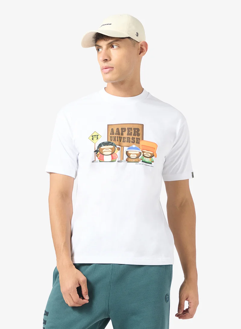AAPE Graphic print short sleeve tee