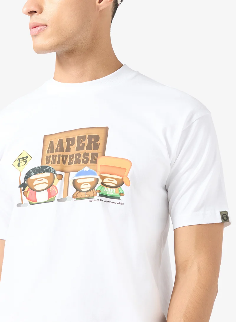 AAPE Graphic print short sleeve tee