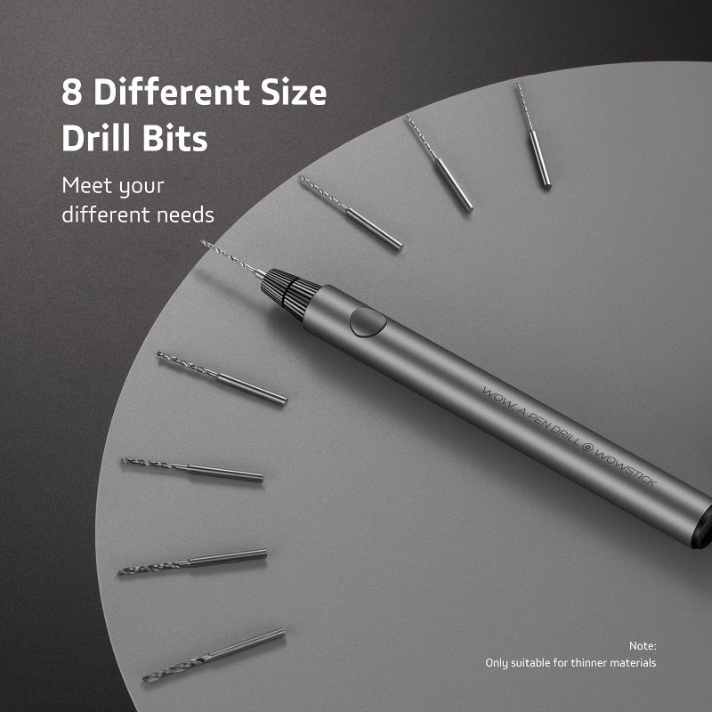 Wowstick Mini Cordless Drill, USB Rechargeable Portable, Multifunction Electric Drill with 8 Accessories, 40 Minute Charge, Ideal for Plastic, Wood, DIY - Image 5