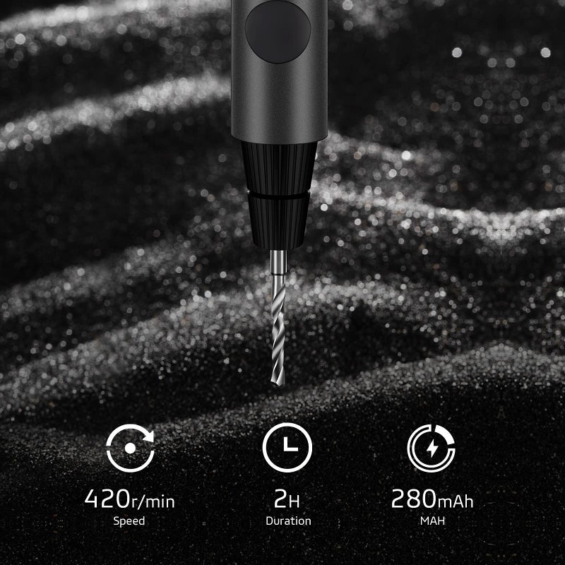 Wowstick Mini Cordless Drill, USB Rechargeable Portable, Multifunction Electric Drill with 8 Accessories, 40 Minute Charge, Ideal for Plastic, Wood, DIY - Image 4