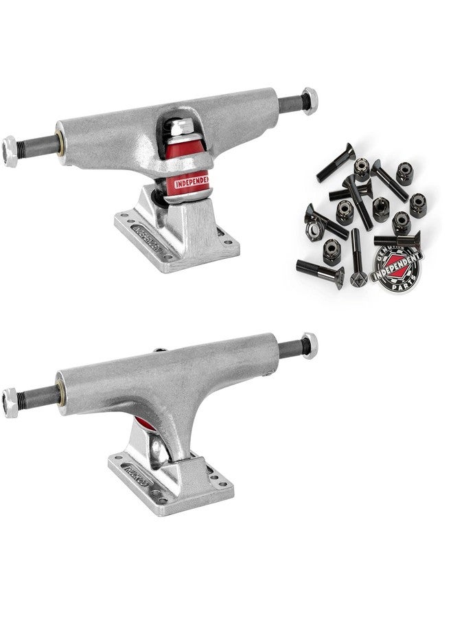 Independent Skateboard Trucks Stage 4 Re-Issue 151 (8.625") Polished Silver - with 1" Phillips Independent Precision Mounting Hardware - Image 1