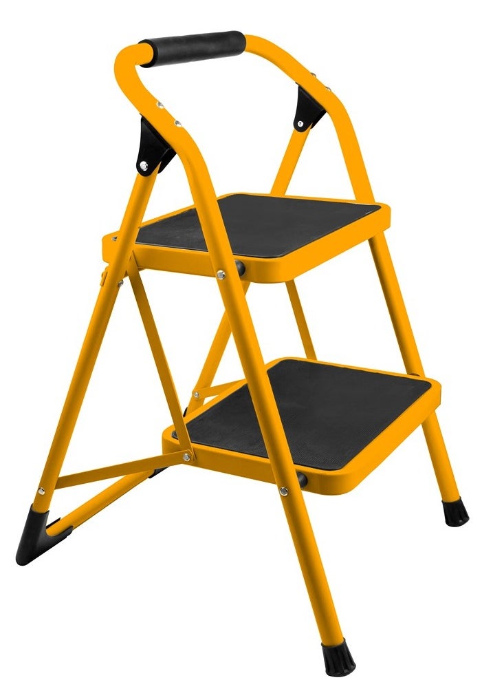 TOLSEN Tolsen 62680 2-Step Steel Folding Ladder – Heavy Duty Non-Slip Step Stool for Home, Office & Warehouse, 90kg Load Capacity  - Image 2