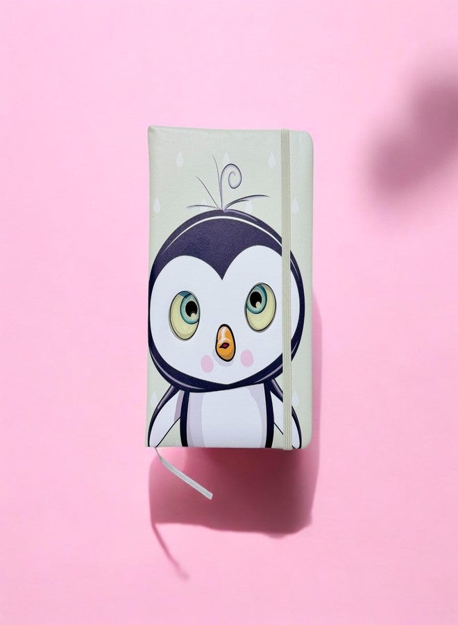 Mega Tree Cute Animal Themed Lined Journal Notebooks with Bookmark | Gift for Birthday | Different animal prints available (Penguin) - Image 1