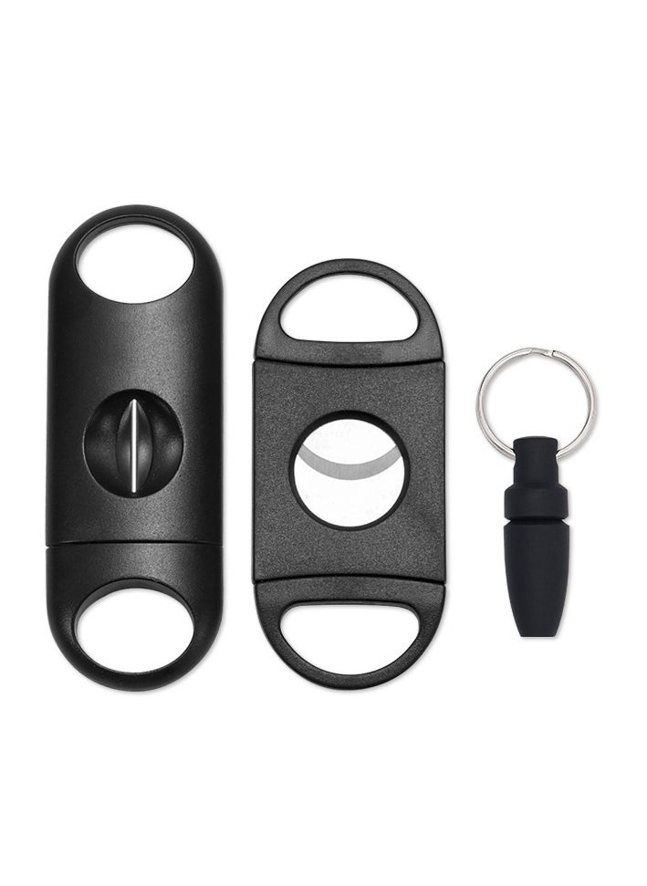 JiFENG 3 Piece Cutter Set, Stainless Steel V-Cut Cutter and Guillotine and Punch - 3 Pack 