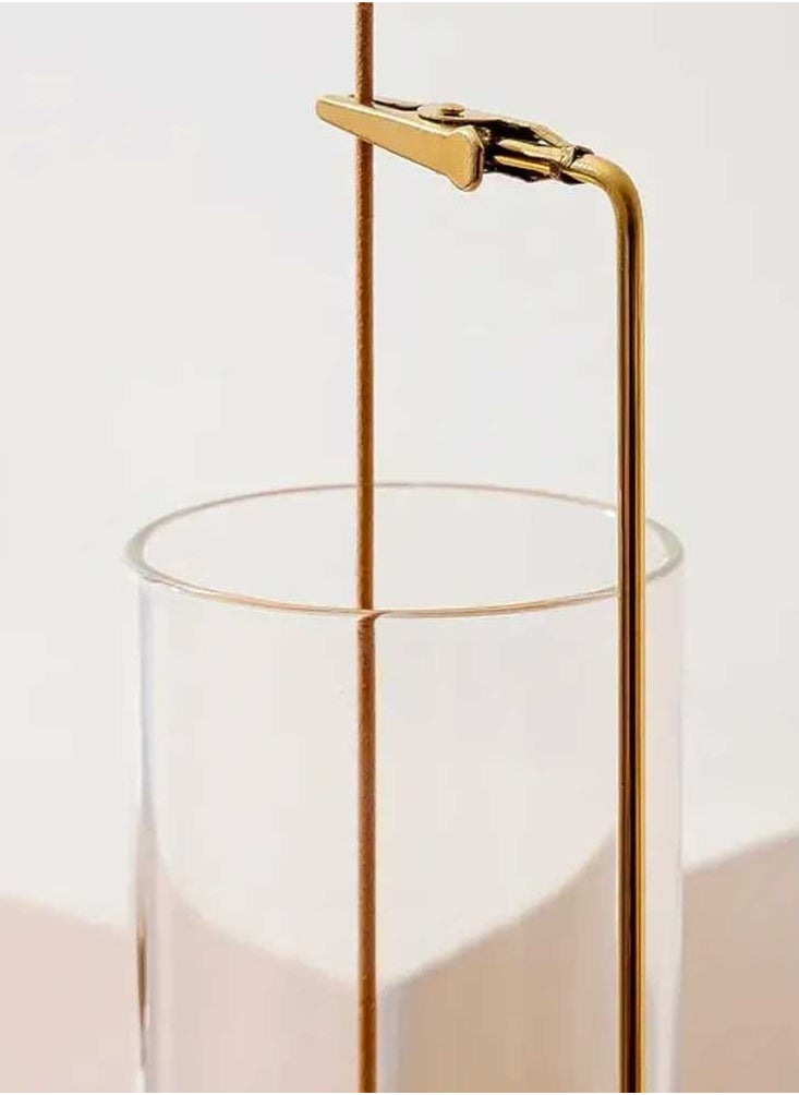 Bakhoor BoSidin Modern Incense Holder with Round Glass Ash Catcher – Wooden Upside Down Incense Stick Holder for Home Fragrance  - Image 4