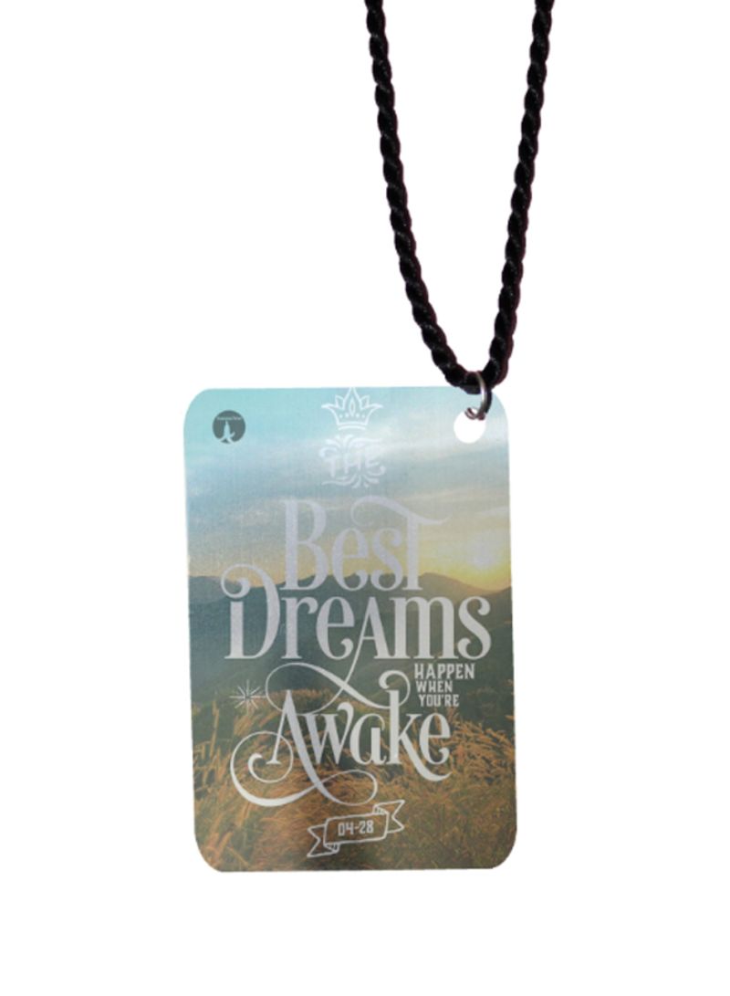 RKN English Phrases Printed Car Mirror Pendant - Image 2