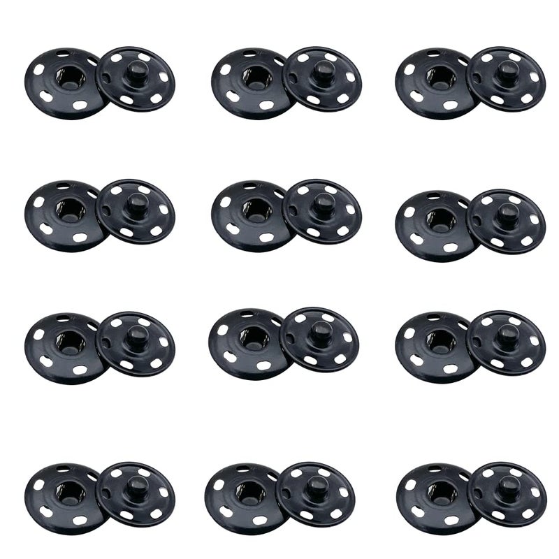 12 Pcs Sewon Metal Snap Clasps 21 mm Sewing Snap Buttons for Clothes DIY Handbag