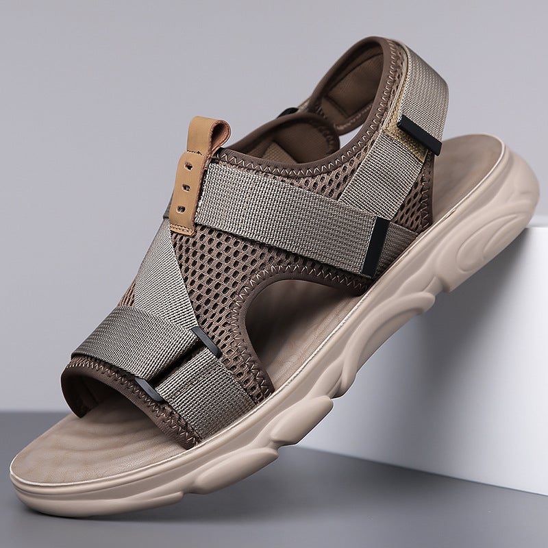 Sandals Men'S Sports Casual Shoes Sandals And Slippers Men'S Soft Sole Non-Slip All-Match Outerwear Roman Beach Shoes - Image 2