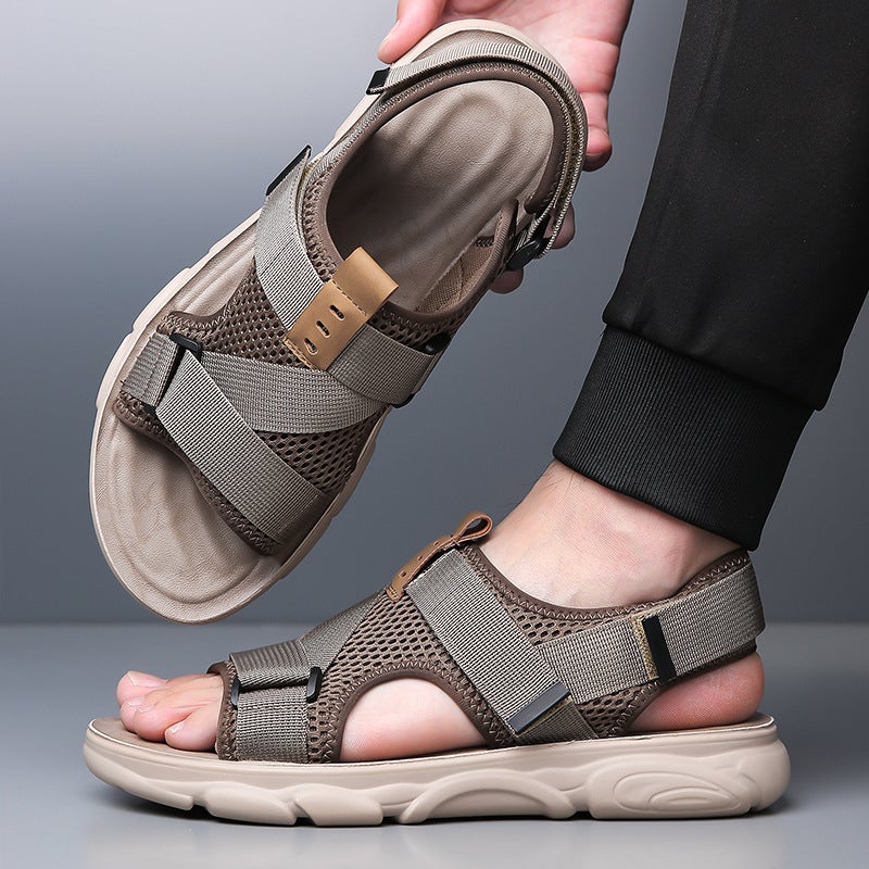 Sandals Men'S Sports Casual Shoes Sandals And Slippers Men'S Soft Sole Non-Slip All-Match Outerwear Roman Beach Shoes - Image 4