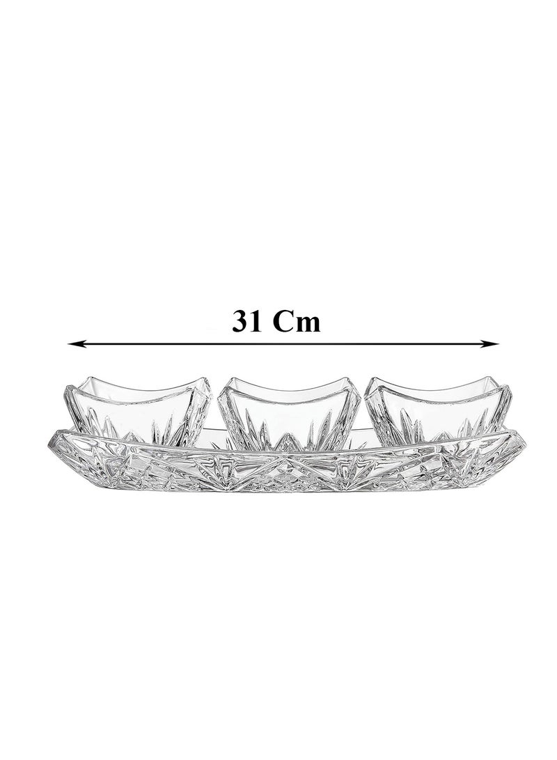 Snack Serving Tray set - Serving Dishes 3 Piece | Container Set - Image 2