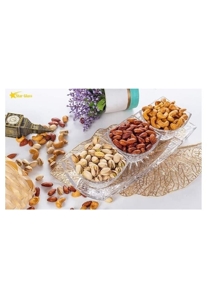 Snack Serving Tray set - Serving Dishes 3 Piece | Container Set - Image 3