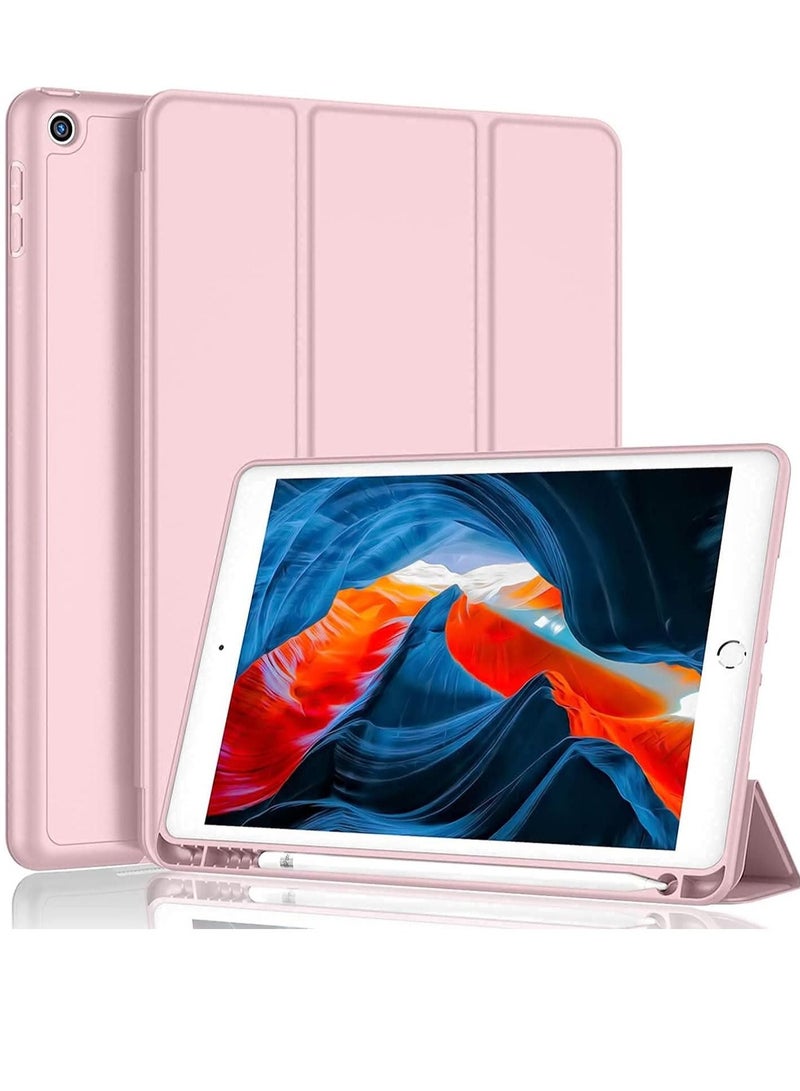 iPad 9th/8th/7th Generation case (2021/2020/2019) iPad 10.2-Inch Case with Pencil Holder [Sleep/Wake] Slim Soft TPU Back Smart Magnetic Stand Protective Cover Cases - Image 1