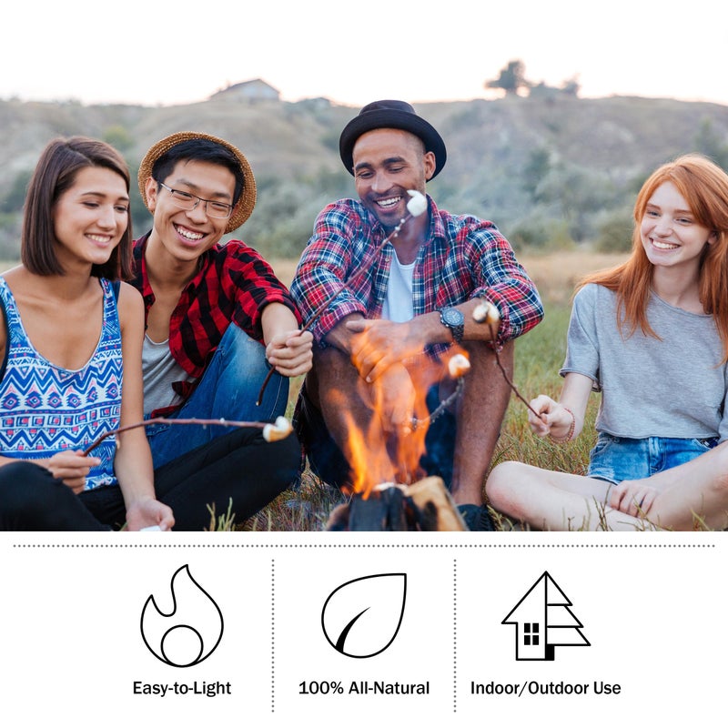 Trademark Global Fatwood Pine Wood Fire Sticks - 10lb Box of Indoor or Outdoor Fire Starters for Campfires, Grills, Wood Stoves, Firepits, or Fireplaces by Pure Garden - Image 3