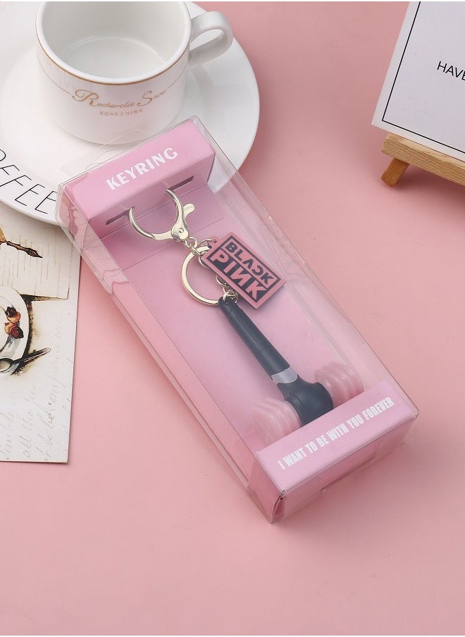 NIBEMINENT Kpop Blackpink Glowstick Light Keychain البسيطة عصا ضوء قلادة  - Image 1