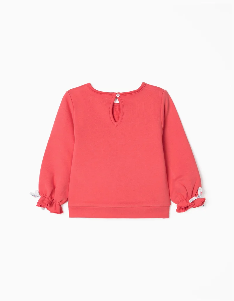 Zippy Sweatshirt for Baby Girls 'Heart', Grey