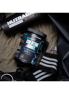 NutraBio Creatine Burst – Micronized Creatine Monohydrate Powder – 300 G – Muscle Growth, Reduce Soreness – Faster Recovery Time – 60 Servings Arctic Blast  - Image 2