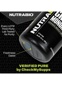 NutraBio Creatine Burst – Micronized Creatine Monohydrate Powder – 300 G – Muscle Growth, Reduce Soreness – Faster Recovery Time – 60 Servings Arctic Blast  - Image 4
