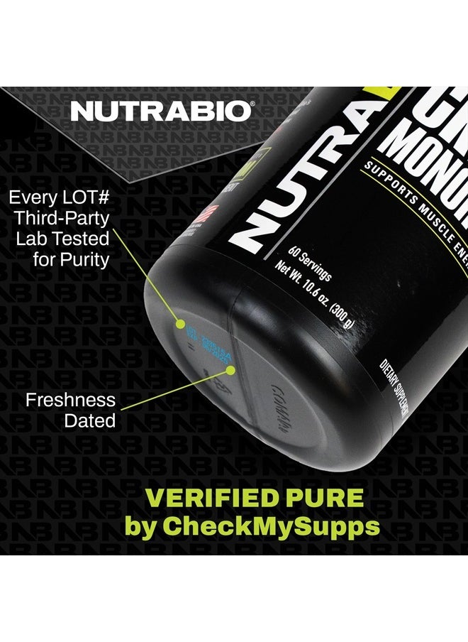 NutraBio - Creatine Burst – Micronized Creatine Monohydrate Powder – 300 G – Muscle Growth, Reduce Soreness – Faster Recovery Time – 60 Servings Arctic Blast - Image 1
