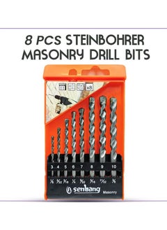 Masonry 8 PCS Drill Bit Set for Steel Wood Impact Driver Shank Impact Drill Bits Quick Connect 1/8 5/32 3/16 1/4 9/32 5/16 11/32 /3/8 Sizes  - Image 1