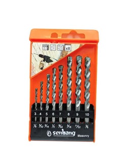 Masonry 8 PCS Drill Bit Set for Steel Wood Impact Driver Shank Impact Drill Bits Quick Connect 1/8 5/32 3/16 1/4 9/32 5/16 11/32 /3/8 Sizes  - Image 2