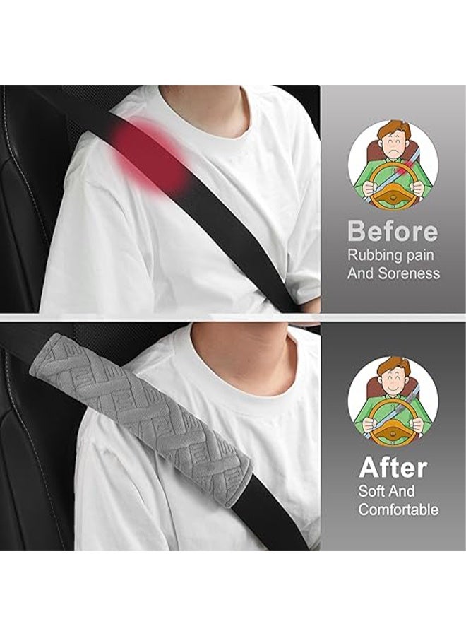 YJ Car Seatbelt Pad Cover, 2PCS Seat Belt Shoulder Strap Covers Harness Pad for Car/Bag, Automotive Parts, Car Seat Belt Cushions，helps Avoid Friction on Shoulder and Neck, Fits All Cars and Packs - Image 5