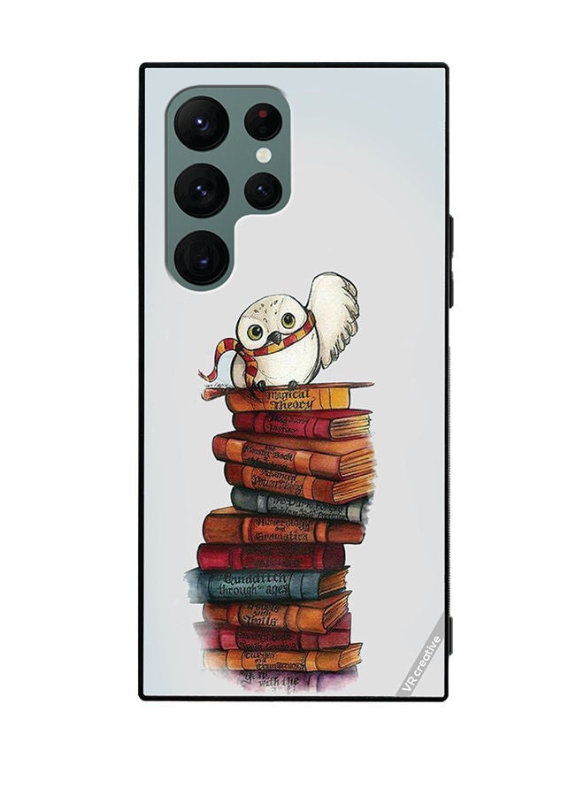 VR CREATIVE Protective Case Cover For Samsung Galaxy S22 Ultra 5G Hogwards Owl Design Multicolour - Image 1
