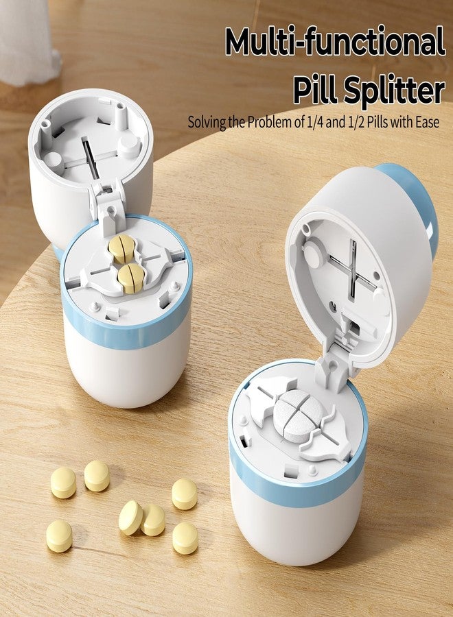 Daviky Pill Cutter 1/4, Adjustable Pill Cutter Splitter for Small and Tiny Pills with Accurate Alignment, Dual Safety Blades, Tablet Cutter for Small or Large Pills, Vitamins, Medication, Easy to Use - Image 3
