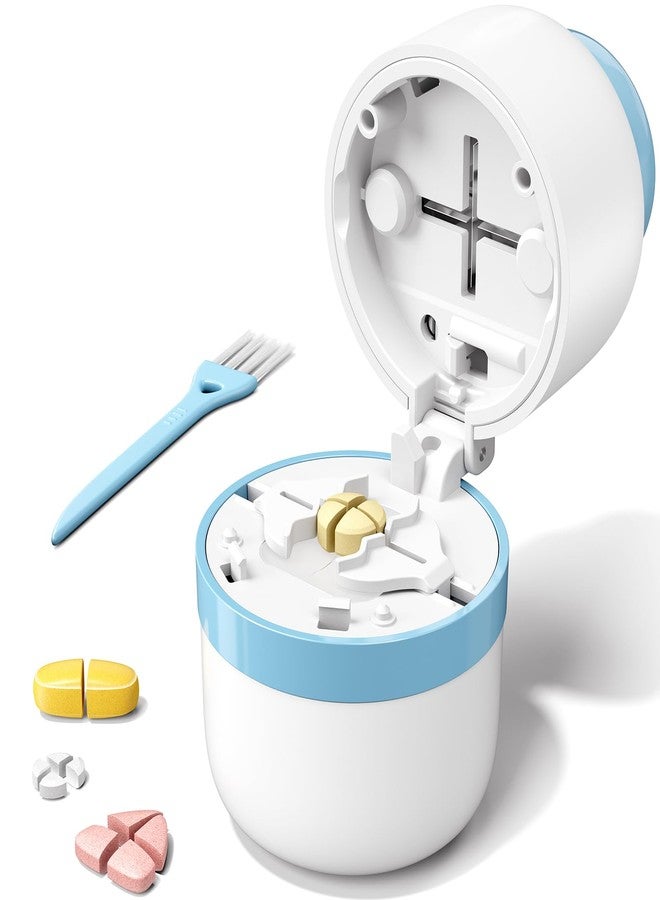 Daviky Pill Cutter 1/4, Adjustable Pill Cutter Splitter for Small and Tiny Pills with Accurate Alignment, Dual Safety Blades, Tablet Cutter for Small or Large Pills, Vitamins, Medication, Easy to Use - Image 1