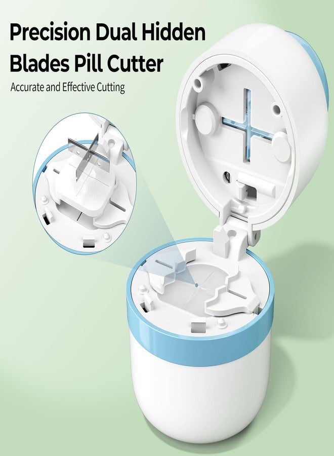 Daviky Pill Cutter 1/4, Adjustable Pill Cutter Splitter for Small and Tiny Pills with Accurate Alignment, Dual Safety Blades, Tablet Cutter for Small or Large Pills, Vitamins, Medication, Easy to Use - Image 2