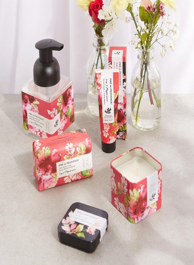 Pre de Provence Le Jardin Collection Scented Candle & Tin, Soy Blend, 21+ Burn Time, 3.5 oz, Iris & Peppercorn - Image 3