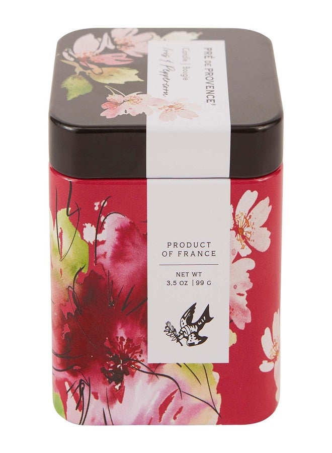 Pre de Provence Le Jardin Collection Scented Candle & Tin, Soy Blend, 21+ Burn Time, 3.5 oz, Iris & Peppercorn - Image 1