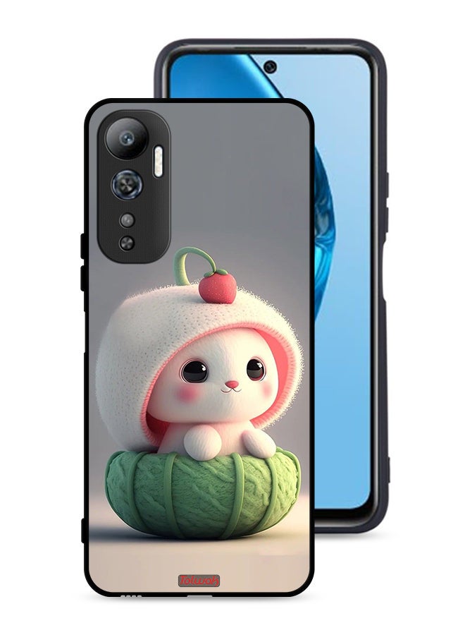 Tolwak Infinix Hot 20 4G Protective Case Cover Cute Little Rabbit - Image 1