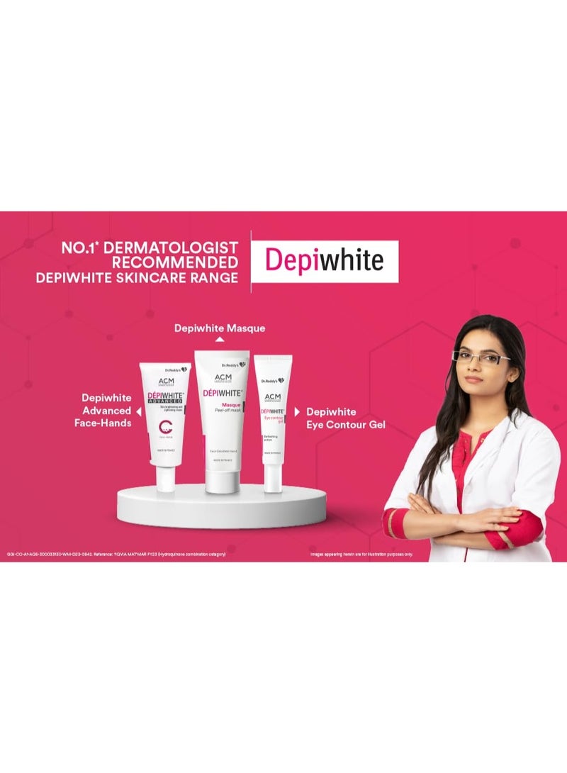 Dr. Reddy's Depiwhite Peel Off Masque | Contains Vitamin C and Kojic Acid | Helps in Reducing Hyperpigmentation | Gives Instant Glow | For Men and Women | 40ml - Image 3