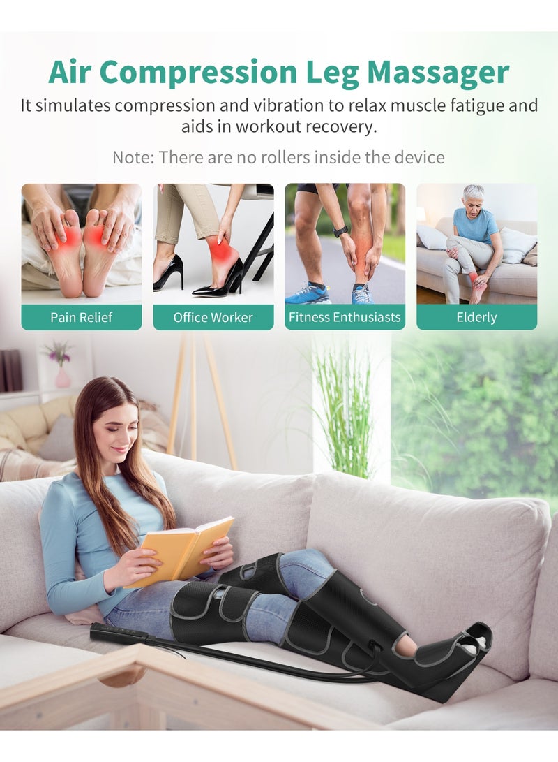 Medcursor Air Compression Foot Massager Promotes Blood Circulation, Relieves Fatigue & Relaxes Body and Mind Suitable for the Elderly & Young People The Perfect Gift for Parents and Loved Ones. Give Your Legs a Soothing and Relaxing Experience. - Image 2