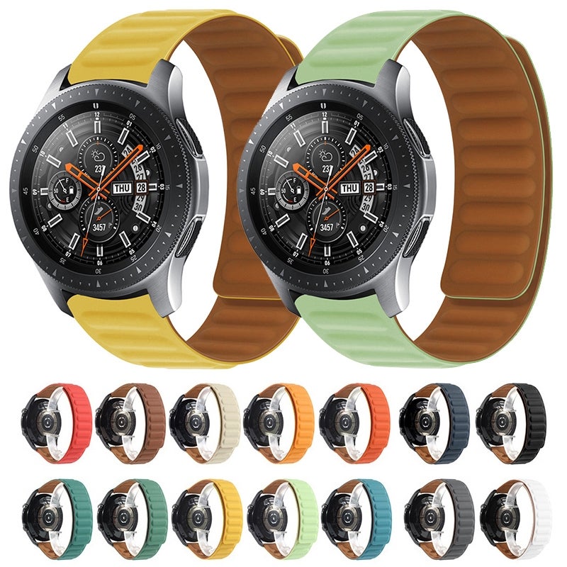 Silicone Magnetic Watch Band For Samsung Galaxy Gear Sport(Dark Blue) - Image 2