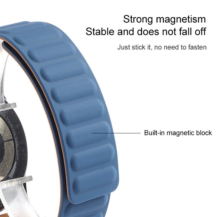 Silicone Magnetic Watch Band For Samsung Galaxy Gear Sport(Dark Blue) - Image 3