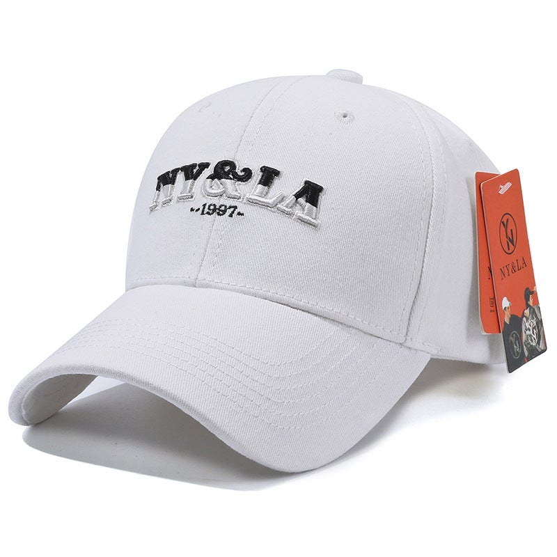 Letter Cap Unisex Fashion Sun Protection Soft Top Baseball Hat Cotton - Image 1