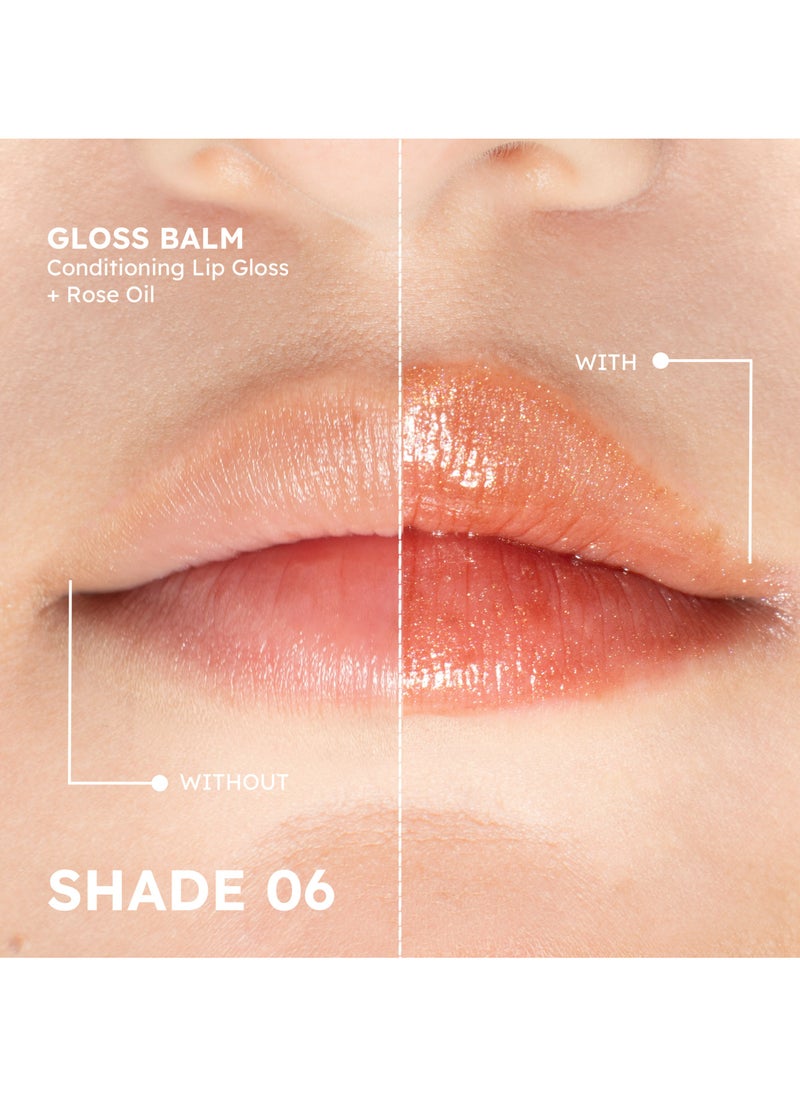 LAQUÉ Gloss Balm Conditioning Lip Gloss + Rose Oil - GB 06  - Image 4