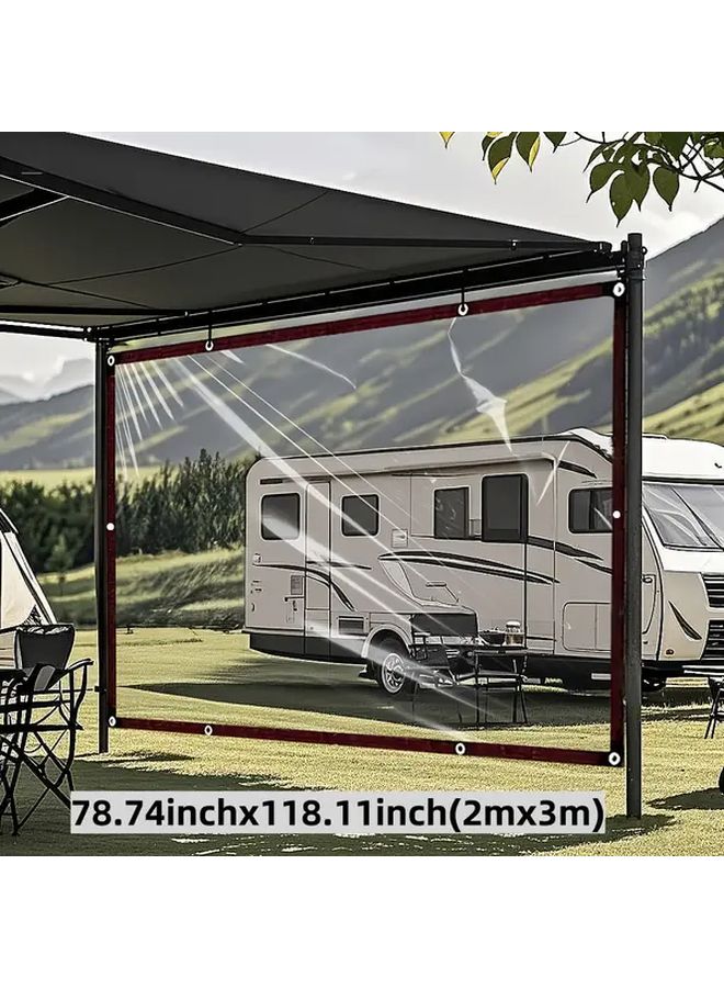 Heavy Duty RV Awning With Translucent Panels 118 11 Inch By 78 74 Inch Outdoor Canopy - Image 4