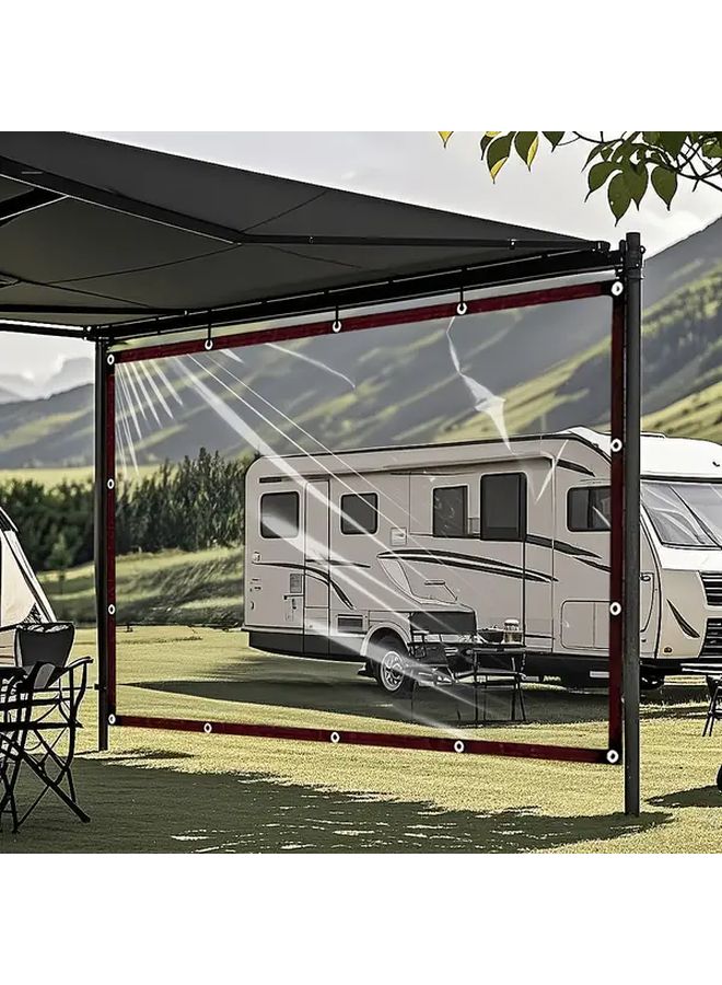 Heavy Duty RV Awning With Translucent Panels 118 11 Inch By 78 74 Inch Outdoor Canopy - Image 1