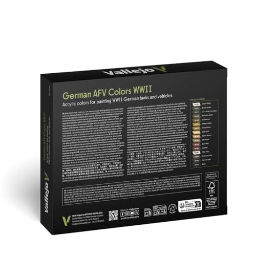 Vallejo فاليجو - مجموعة ألوان الدبابات الألمانية من الحرب العالمية الثانية | ألوان أكريليك للنمذجة | 16 زجاجة × 18 مل (0.60 أونصة سائلة)  - Image 3