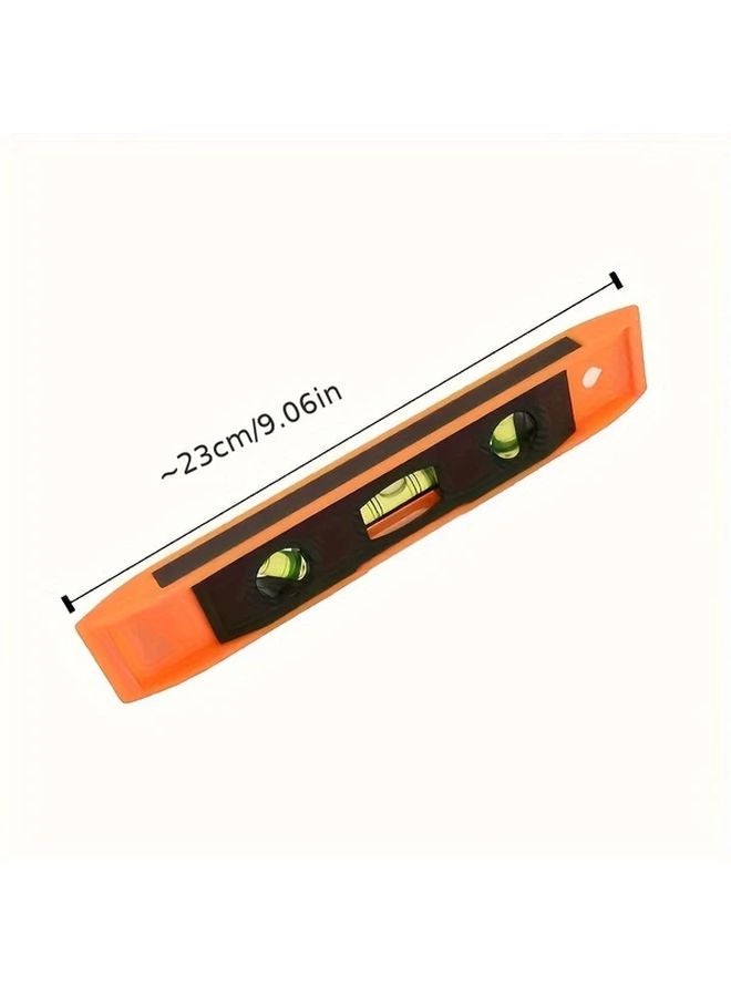 9 Inch Torpedo Level 45 Degree Angle Dual Scale Impact Resistant Spirit Level 1pc - Image 4